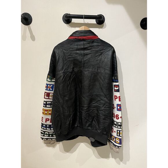 Vintage Pelle Pelle Black Leather Jacket Size 3XL - Picture 2 of 11